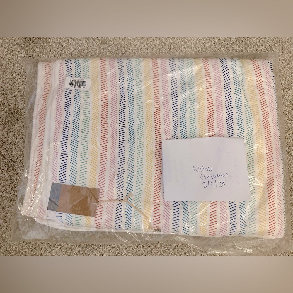 Kyte Baby Rainbow Herringbone Toddler Blanket